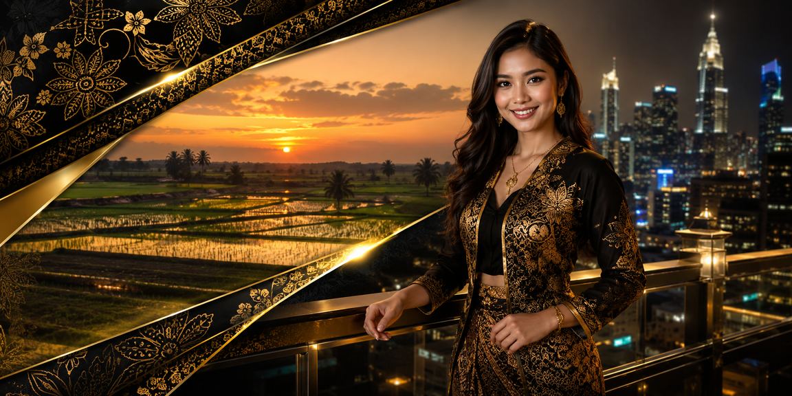 Suasana permainan meja kasino di Kedah dengan gaya batik tempatan
