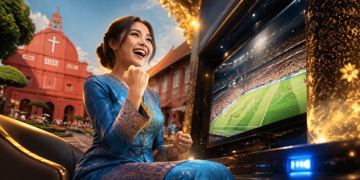 Pemain cb2 di Melaka melakukan deposit menggunakan telefon dengan pakaian tradisional